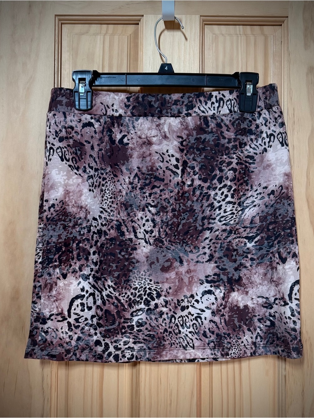 🆕 A Rare Bird Leopard Animal Print Stretchy Mini Skirt - S/M